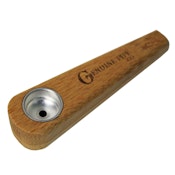 Genuine Pipe Co Wooden Pipe - Brown Slab