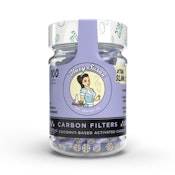 Purple Blazy Susan Charcoal Activated Filter Tips 100ct Jar