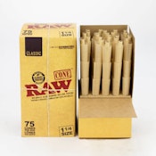 75pk Raw Classic 1-1/4" Cone