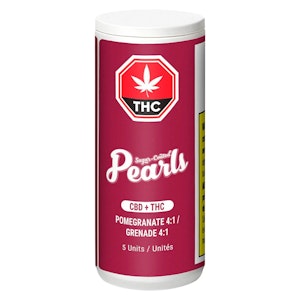 INDIVA INC. - PEARLS | Pomegranate 4:1 CBD:THC 5 Pack