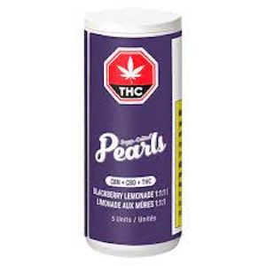 INDIVA INC. - PEARLS | CBN + CBD + THC Blackberry Lemonade 1:1:1 5 Pack