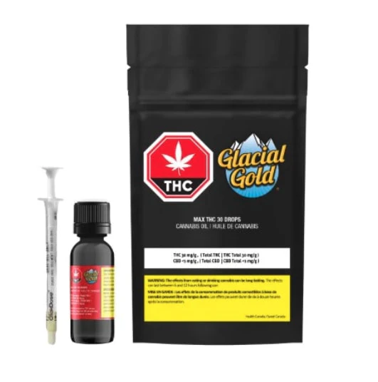 Glacial Gold - Max Distilled THC 30 Oil - 33.3g Main Image