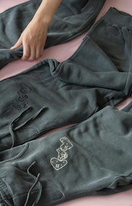 Prairie and Luna - Prairie and Luna Sweatpants - Cream logo - Small