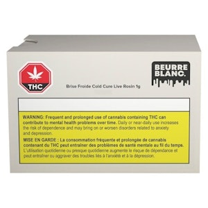 Beurre Blanc. - BRISE FROIDE COLD-CURE LIVE ROSIN - 1g