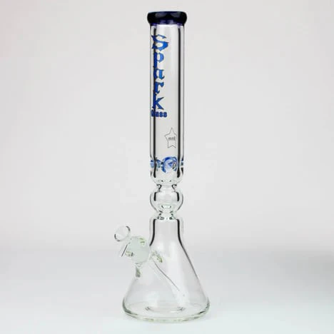 SPARK - 17.5" Spark 9 mm curbed tube glass water bong Smoke Main Image