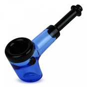 Red Eye Glass 3.5"Sapphire Blue & Black Mod Hammer Hand Pipe REG2