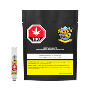 Glacial Gold - Glacial Gold Anytime 1:1 Berry Lemonade 1.0 g Vape Cartridge