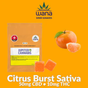  Wana - Citrus Burst 5:1 Sativa Gummies