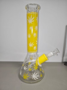 Nice Glass - 12inch 7mm Glass Bong - VARIOUS COLOURS