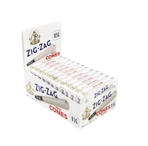 Turning Point Brands  - Zig Zag Pre-Rolled CONES White - 1 1/4