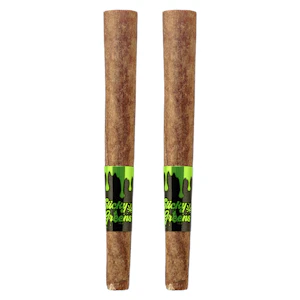 Sticky Greens - Bluntz - Bussin Banana Infused Pre-Roll 2x0.5g Distillates