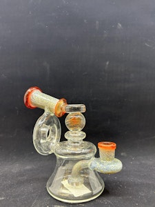 Sunrise Cannabis Headshop - CLEAR SPINNING MARBLE BONG - 14MM