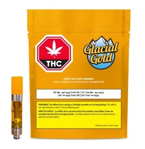Glacial Gold - High THC Fuzzy Mango 510 Vape Cartridge - Glacial Gold - 1