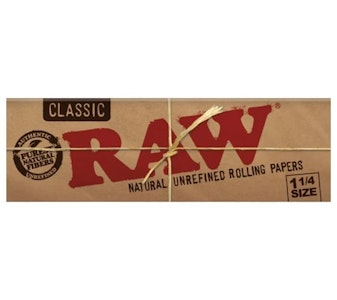RAW - RAW - Raw Classic Unbleached 1 1/4" Rolling Papers