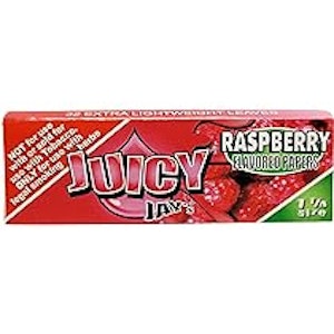 Juicy Jay's  - 1 1/4 FLAVOURED ROLLING PAPER - RASPBERRY