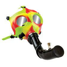WCG - GAS MASK W/ CURVED ACRYLIC STEAM ROLLER - RASTA Main Image