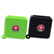 Silicone Stash Jar Keychain - Black or Green