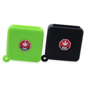 Unbranded - Silicone Stash Jar Keychain - Black or Green