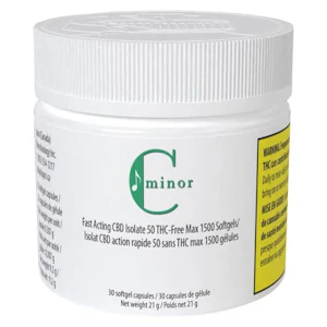 National Cannabis Distribution - C Minor Fast Acting CBD Isolate 50 THC FREE Max 1500 Softgels
