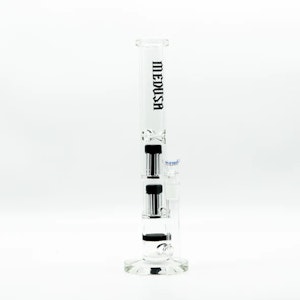 Medusa - Bong- Medusa 14"/5mm Straight Tube W/Honeycomb & 2X 6 Arms Perc- Black