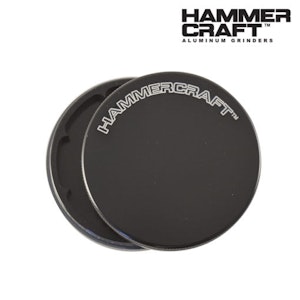HBI - HAMMERCRAFT 2PC LOGO ALUMINUM GRINDERS - Black, Large