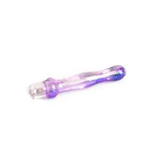Red Eye Glass - 4.25" SPARKLE LIQUID ONE HITTER - PURPLE