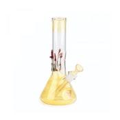 9" MUSHROOM BEAKER BASE BONG w/ ICE CATCHER - COLOUR CHANGING