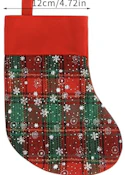 Plaid Stocking - Felt on back
