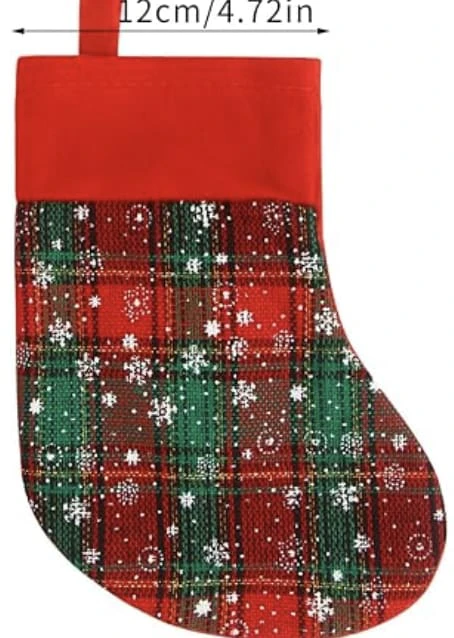 Amazon - Plaid Stocking - Felt on back Main Image