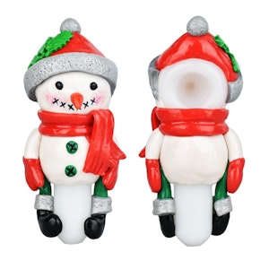Maq Distributors - 5.5" Glass Pipe - Snowman