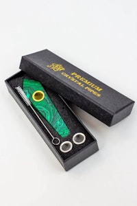 Humble+Fume - Rose Quartz Skull Pipe