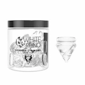 White Rhino Glass Diamond Spinner Carb Cap