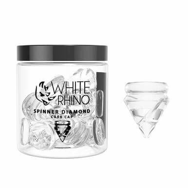 Smoke Arsenal - White Rhino Glass Diamond Spinner Carb Cap Main Image