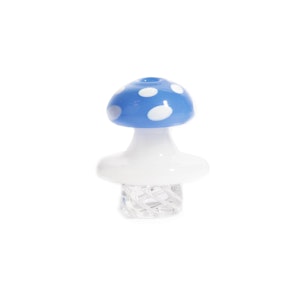 Red Eye Glass  - Mushroom Whirlpool Carb Cap - Blue