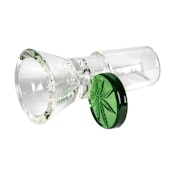 Red Eye Glass 19mm Pull-Out w/ Leaf Stamp