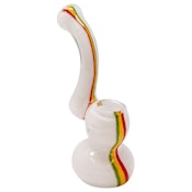 Bubbler- Medium Insideout Glass White