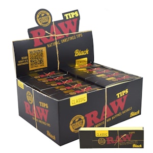 RAW - Black Perforated Rolling Tips
