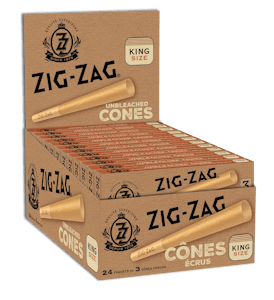TPB Marketplace - Zig-Zag Unbleached King Size Cones 3 Pack