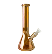 Bongs - 10" Metallic Finish - Glass (Orange)