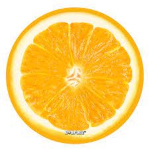 Humble & Fume - 5" Diameter Round Fabric Dab Mat-Orange