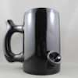 West Coast Gifts - Black Ceramic Coffee Mug Pipe