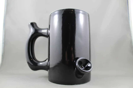 West Coast Gifts - Black Ceramic Coffee Mug Pipe