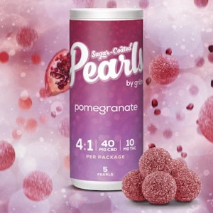 Pearls by gron - Pomegranate 4:1 CBD:THC 5 x 3.5g Soft Chews