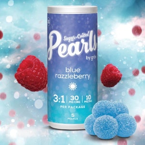 Pearls by gron - Blue Razzleberry 3:1 CBG:THC 5 x 3.5g Soft Chews