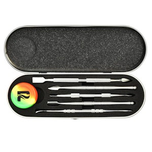 Humble & Fume - Pulsar 6-piece Dab Tool Kit and Case-Silver