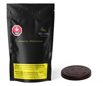 Weed Me Truffles - Weed Me Truffles Hash Rosin Coin 70% Dark Chocolate - 1 x 4g