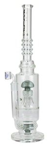 AQUA - 19" AQUA 2-in-1 Octopus Percolator 5mm Glass Water Bong