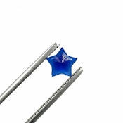 GLASS SCREENS - SMALL STAR - BLUE - 5 PACK