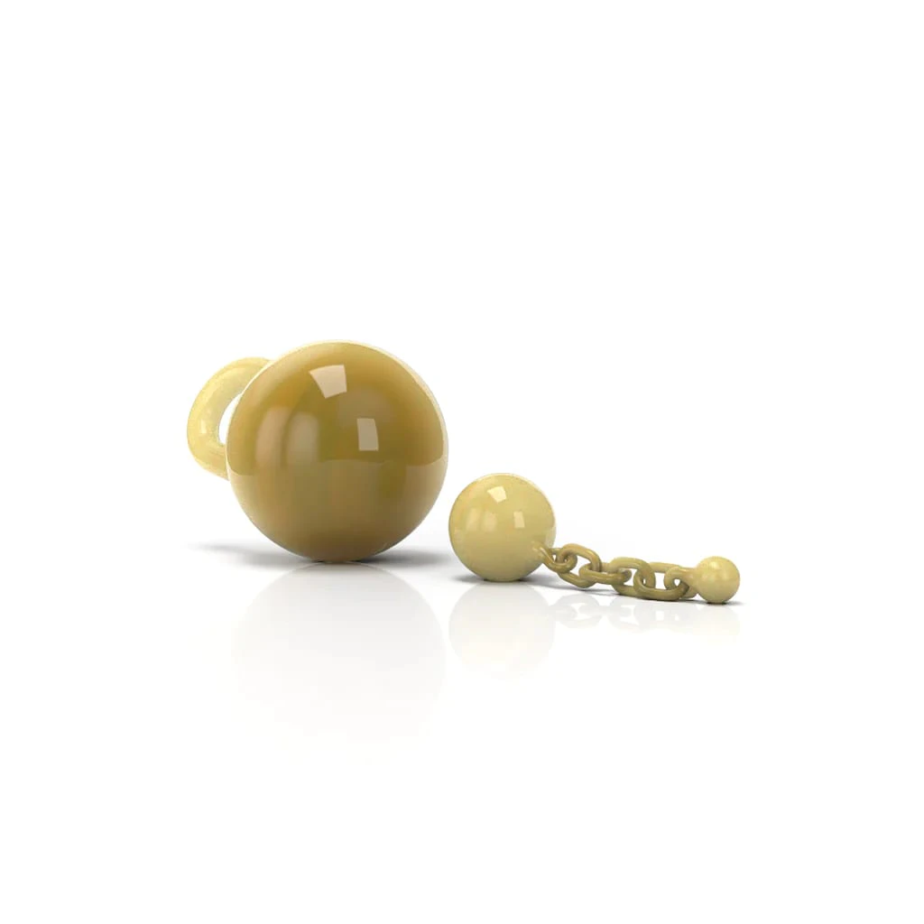 Honeybee Herb - Glass Terp Chain 2 Piece-Yellow Main Image