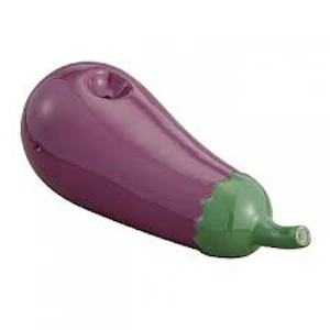Maq Distributors  - Eggplant Shaped Ceramic Pipe